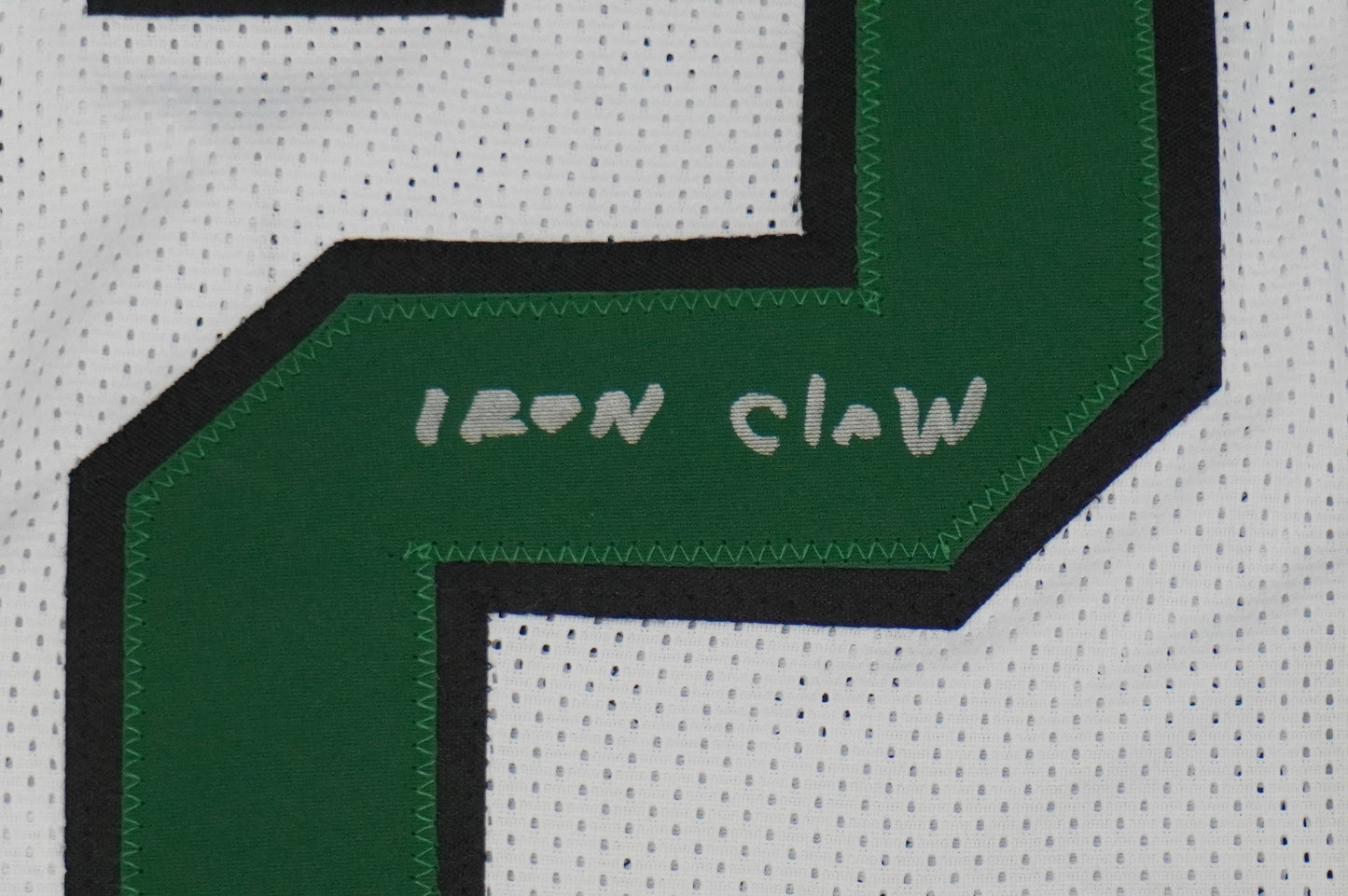 KEVIN VON ERICH ADKISSON NORTH TEXAS MEAN GREEN SIGNED White JERSEY Size XL BAS