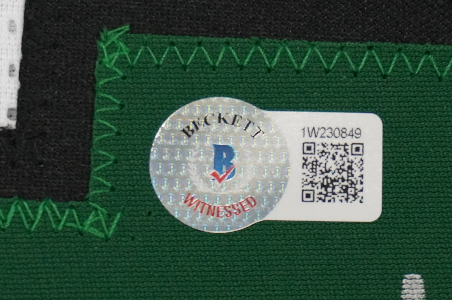 KEVIN VON ERICH ADKISSON NORTH TEXAS MEAN GREEN SIGNED White JERSEY Size XL BAS