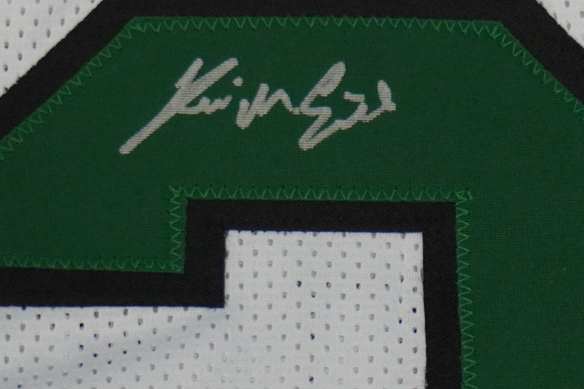 KEVIN VON ERICH ADKISSON NORTH TEXAS MEAN GREEN SIGNED White JERSEY Size L BAS