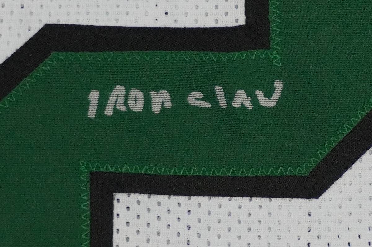 KEVIN VON ERICH ADKISSON NORTH TEXAS MEAN GREEN SIGNED White JERSEY Size L BAS