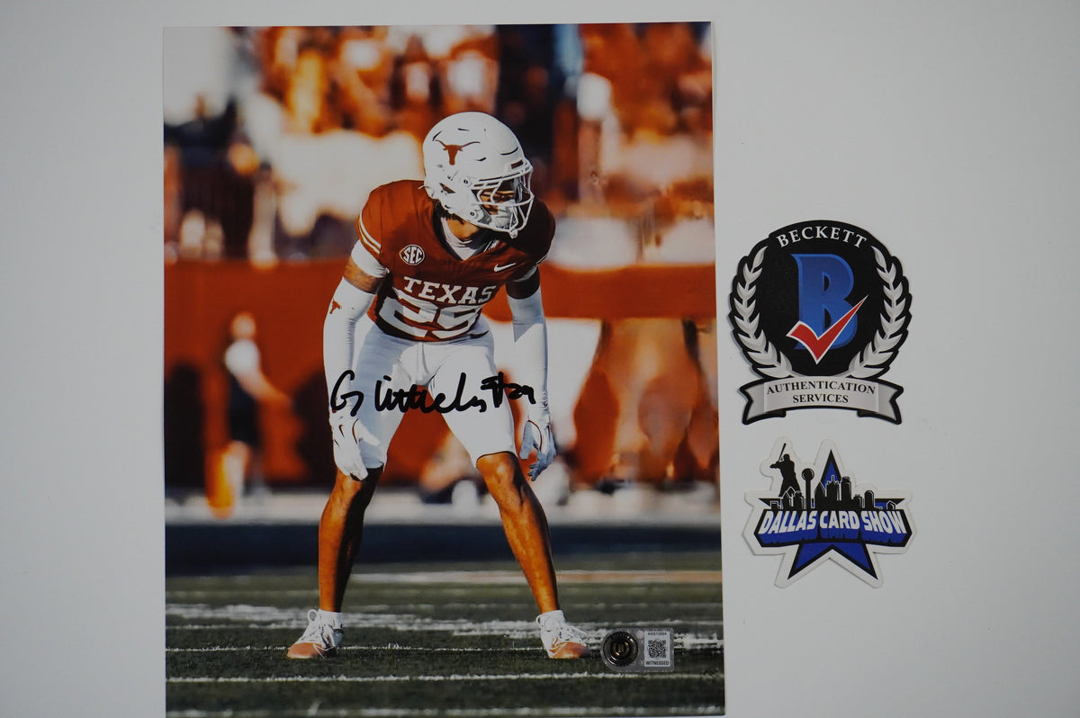 GRACESON LITTLETON TEXAS LONGHORNS SIGNED Focused 8x10 PHOTO BAS