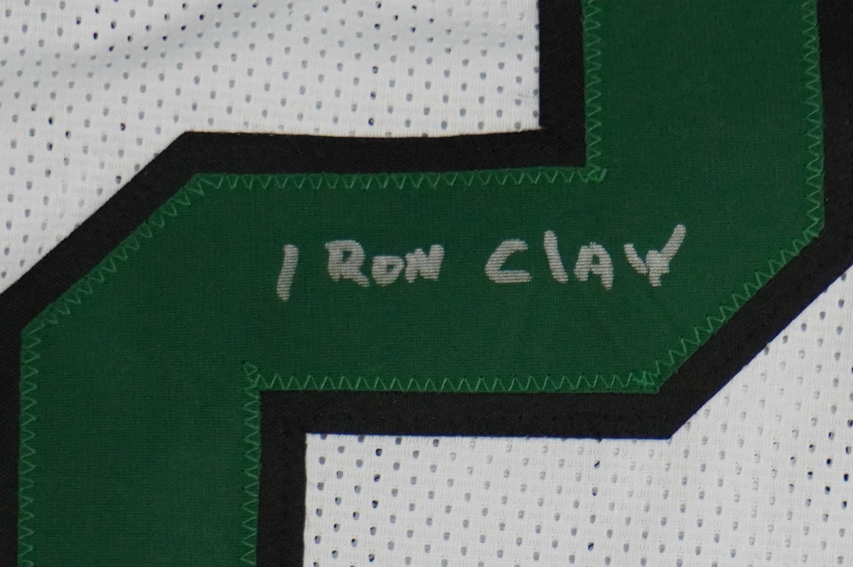 KEVIN VON ERICH ADKISSON NORTH TEXAS MEAN GREEN SIGNED White JERSEY Size L BAS
