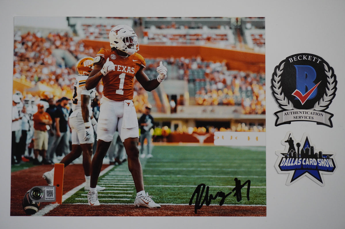 RYAN WINGO TEXAS LOGNHORNS SIGNED TD 8x10 PHOTO BAS