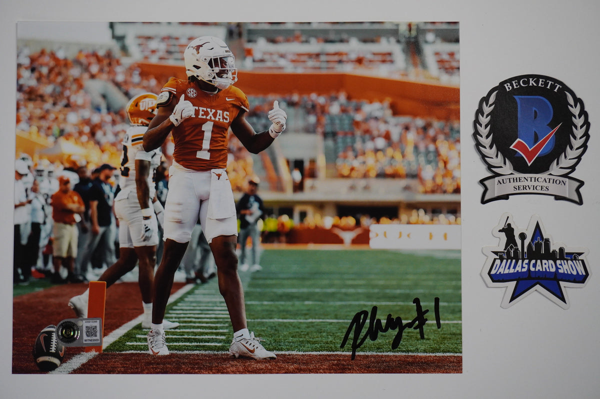 RYAN WINGO TEXAS LOGNHORNS SIGNED TD 8x10 PHOTO BAS