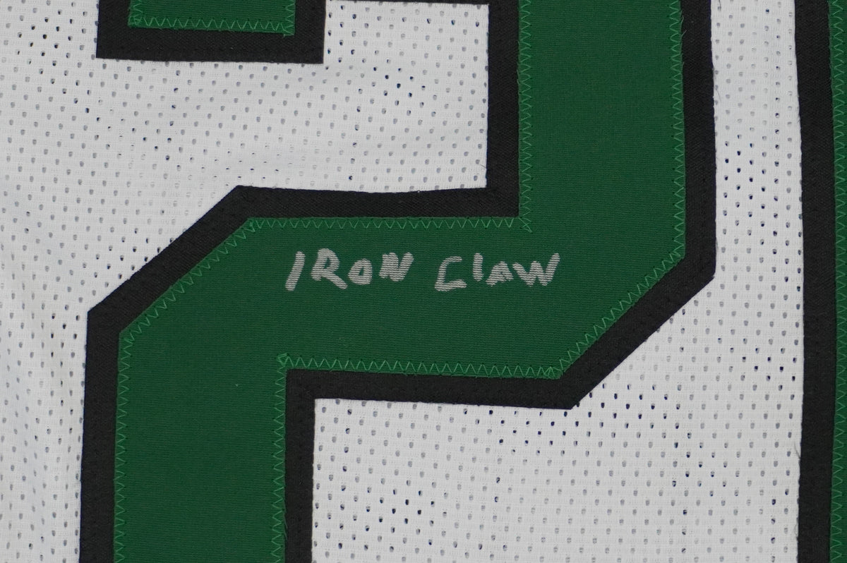 KEVIN VON ERICH ADKISSON NORTH TEXAS MEAN GREEN SIGNED White JERSEY Size L BAS