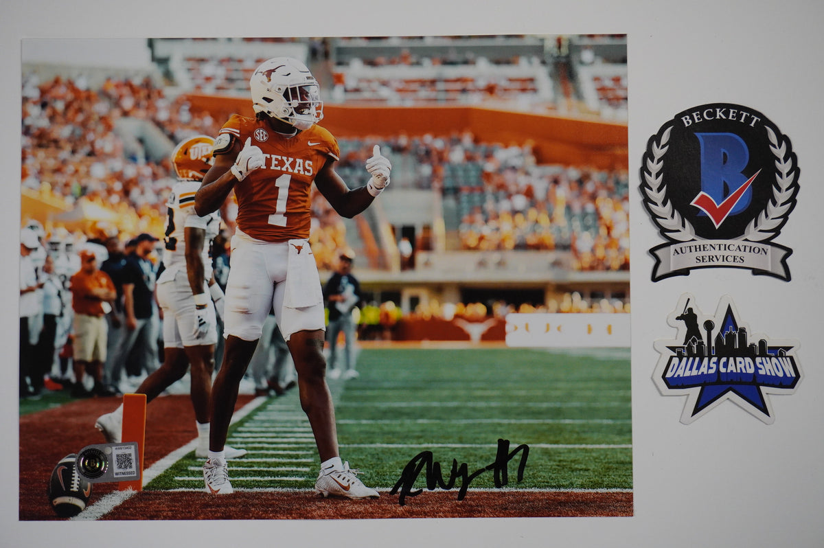 RYAN WINGO TEXAS LOGNHORNS SIGNED TD 8x10 PHOTO BAS