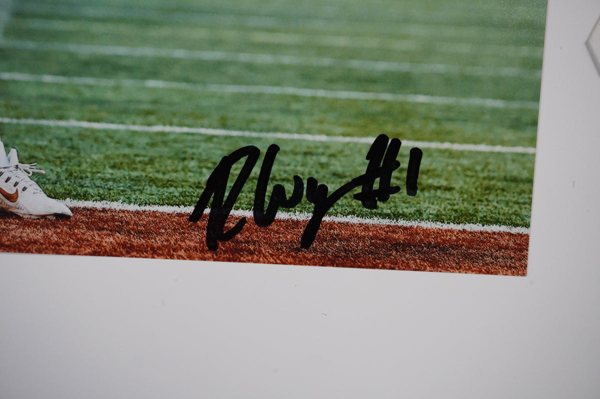 RYAN WINGO TEXAS LOGNHORNS SIGNED TD 8x10 PHOTO BAS