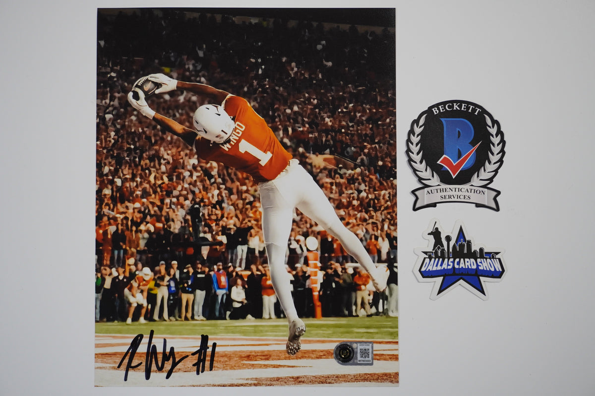 RYAN WINGO TEXAS LONGHORNS SIGNED Stretch 8x10 PHOTO BAS
