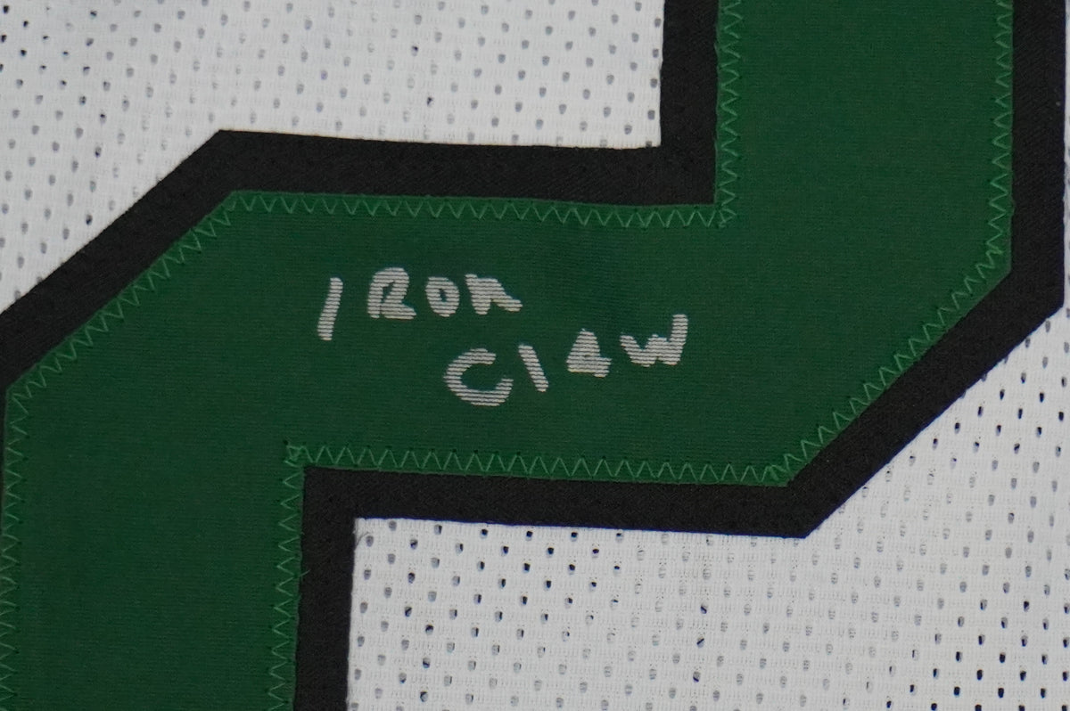 KEVIN VON ERICH ADKISSON NORTH TEXAS MEAN GREEN SIGNED White JERSEY Size L BAS