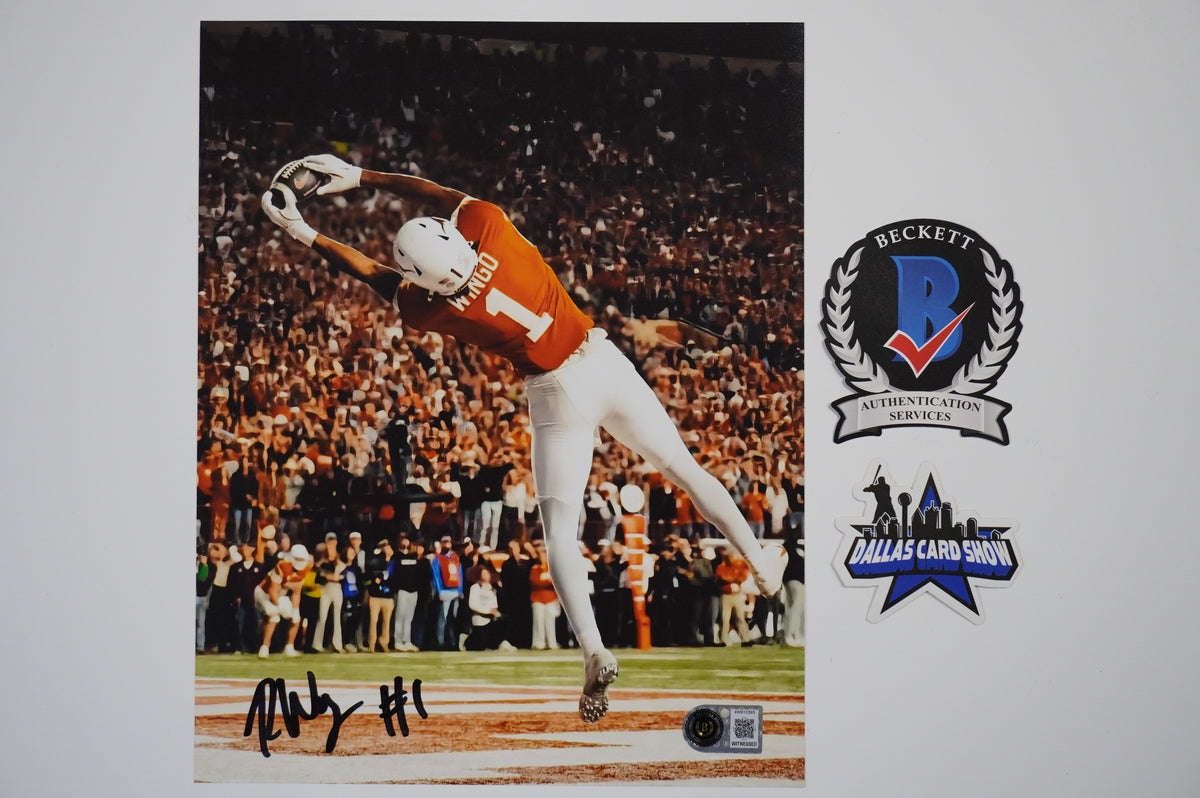 RYAN WINGO TEXAS LONGHORNS SIGNED Stretch 8x10 PHOTO BAS