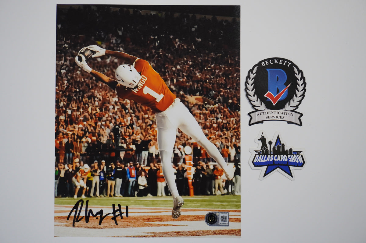 RYAN WINGO TEXAS LONGHORNS SIGNED Stretch 8x10 PHOTO BAS