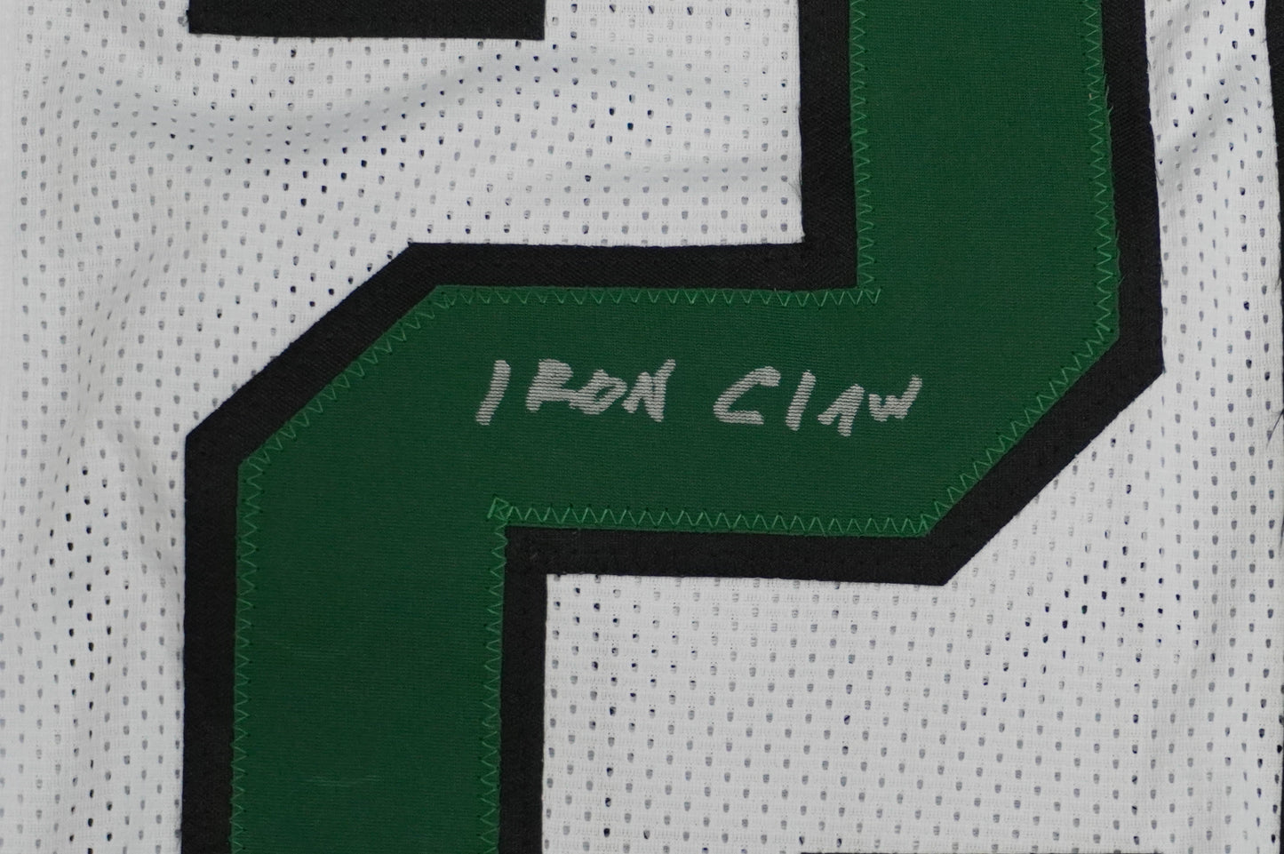 KEVIN VON ERICH ADKISSON NORTH TEXAS MEAN GREEN SIGNED White JERSEY Size L BAS