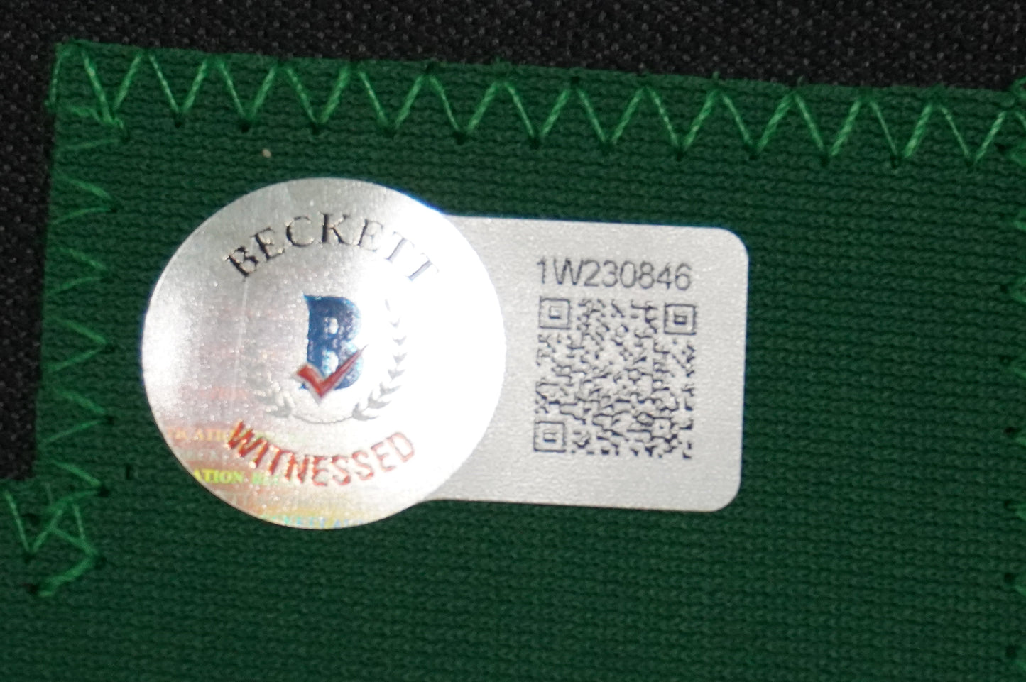 KEVIN VON ERICH ADKISSON NORTH TEXAS MEAN GREEN SIGNED White JERSEY Size L BAS