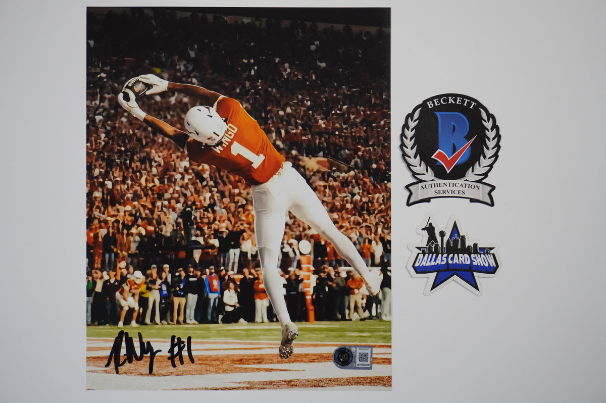 RYAN WINGO TEXAS LONGHORNS SIGNED Stretch 8x10 PHOTO BAS