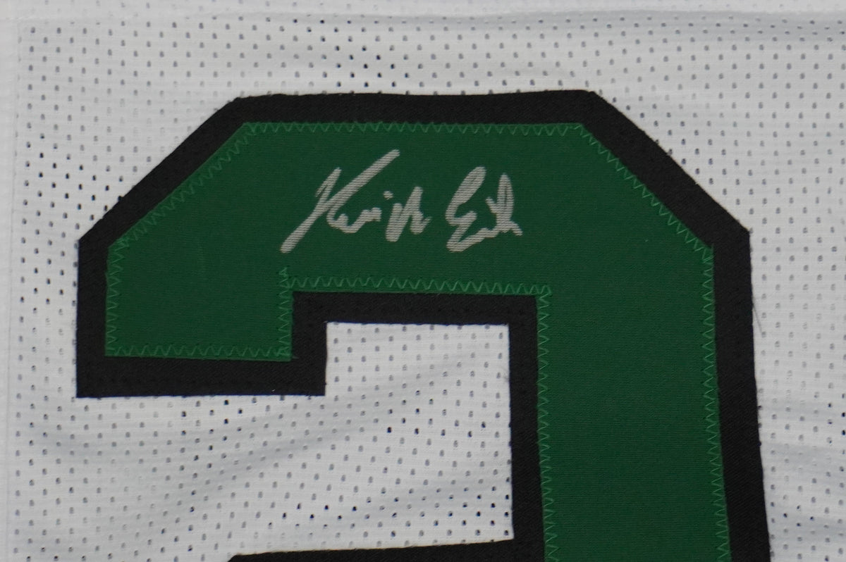 KEVIN VON ERICH ADKISSON NORTH TEXAS MEAN GREEN SIGNED White JERSEY Size M BAS