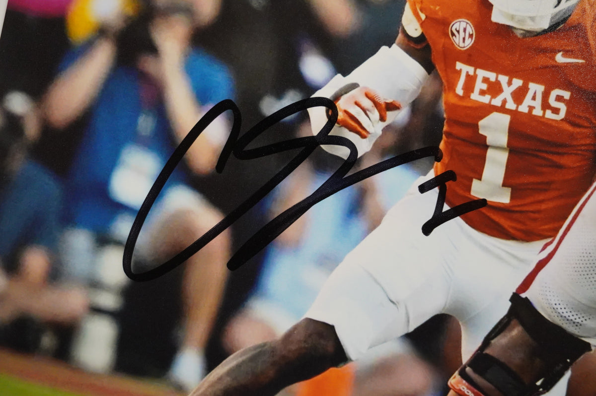 COLIN SIMMONS TEXAS LONGHORNS SIGNED vs OU 8x10 PHOTO BAS