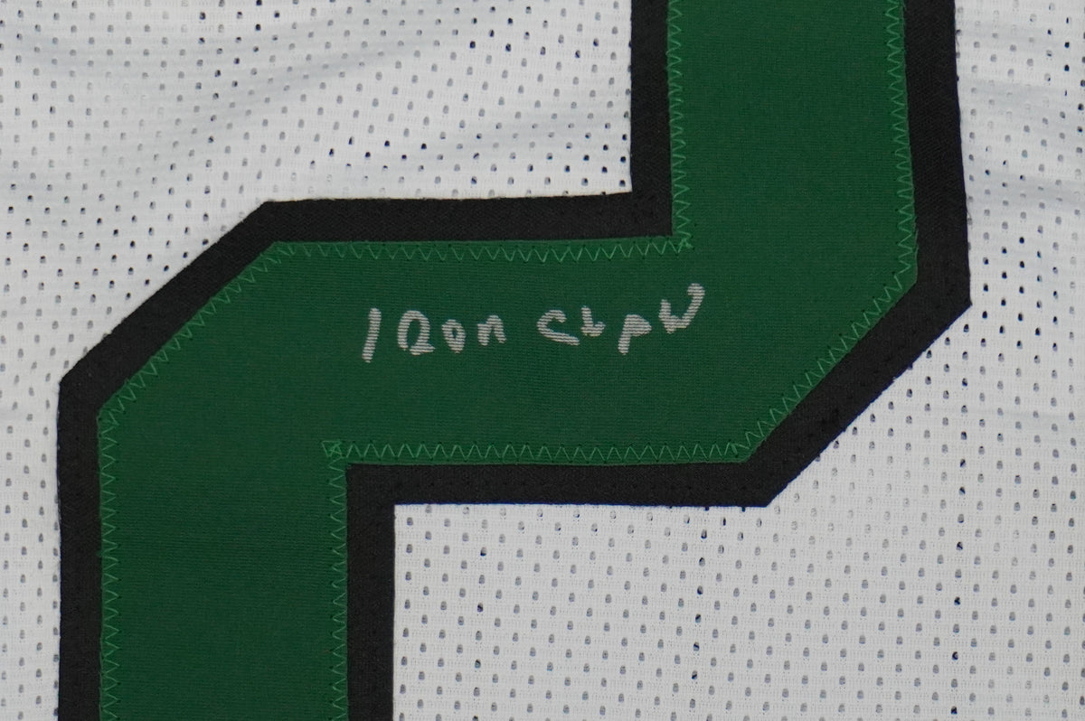 KEVIN VON ERICH ADKISSON NORTH TEXAS MEAN GREEN SIGNED White JERSEY Size M BAS