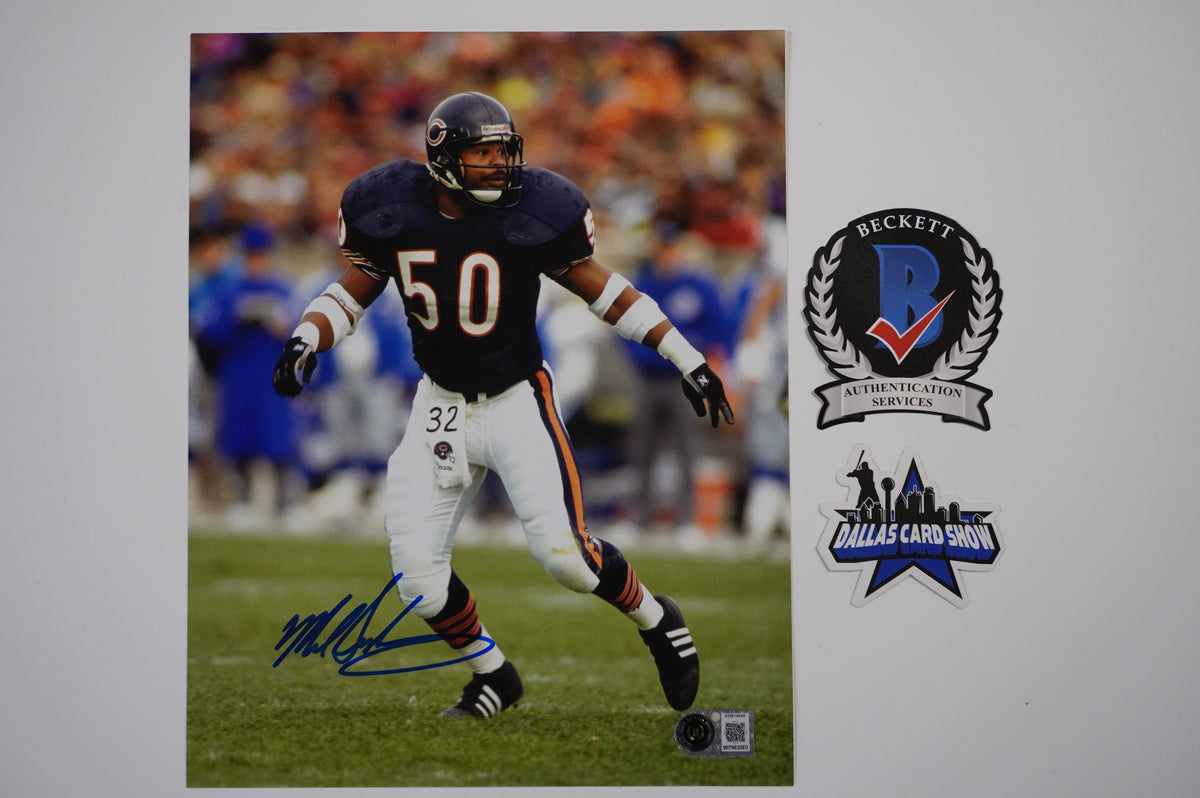 MIKE SINGLETARY CHICAGO BEARS SIGNED Monster 8x10 PHOTO BAS