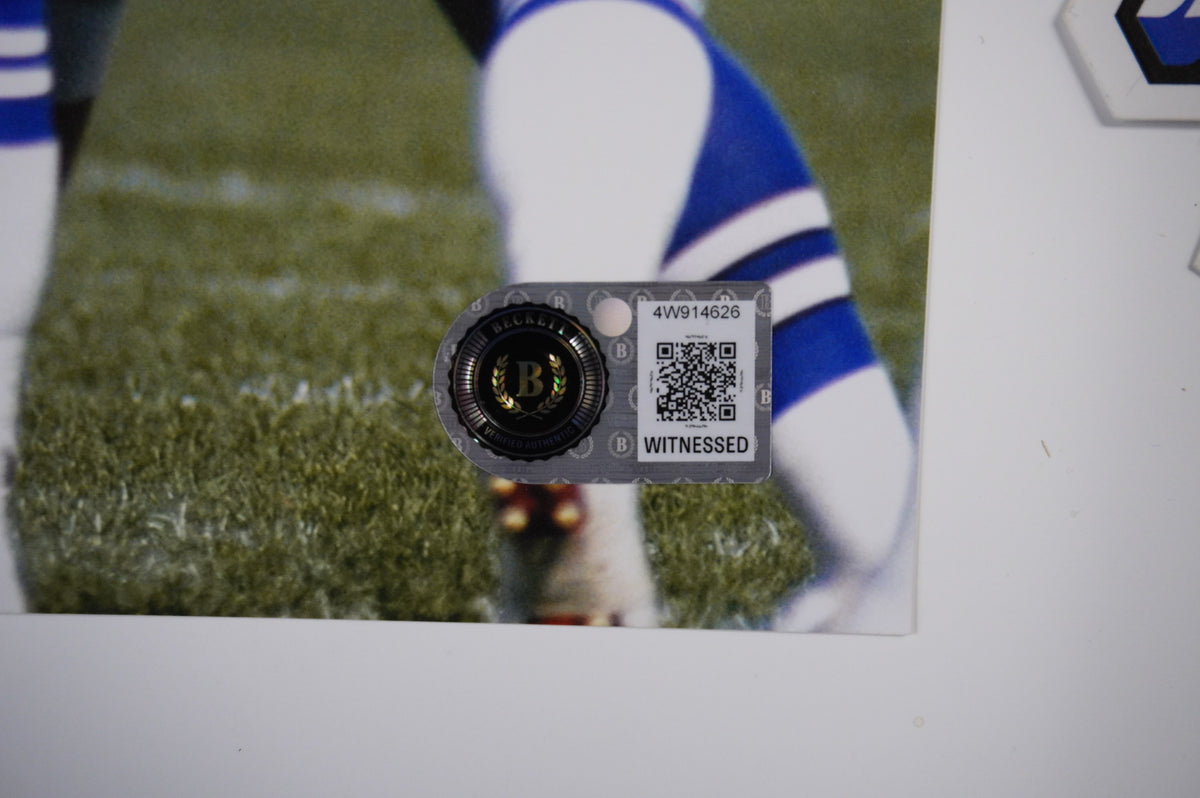 MIKE SINGLETARY CHICAGO BEARS SIGNED vs COWBOYS 8x10 PHOTO BAS
