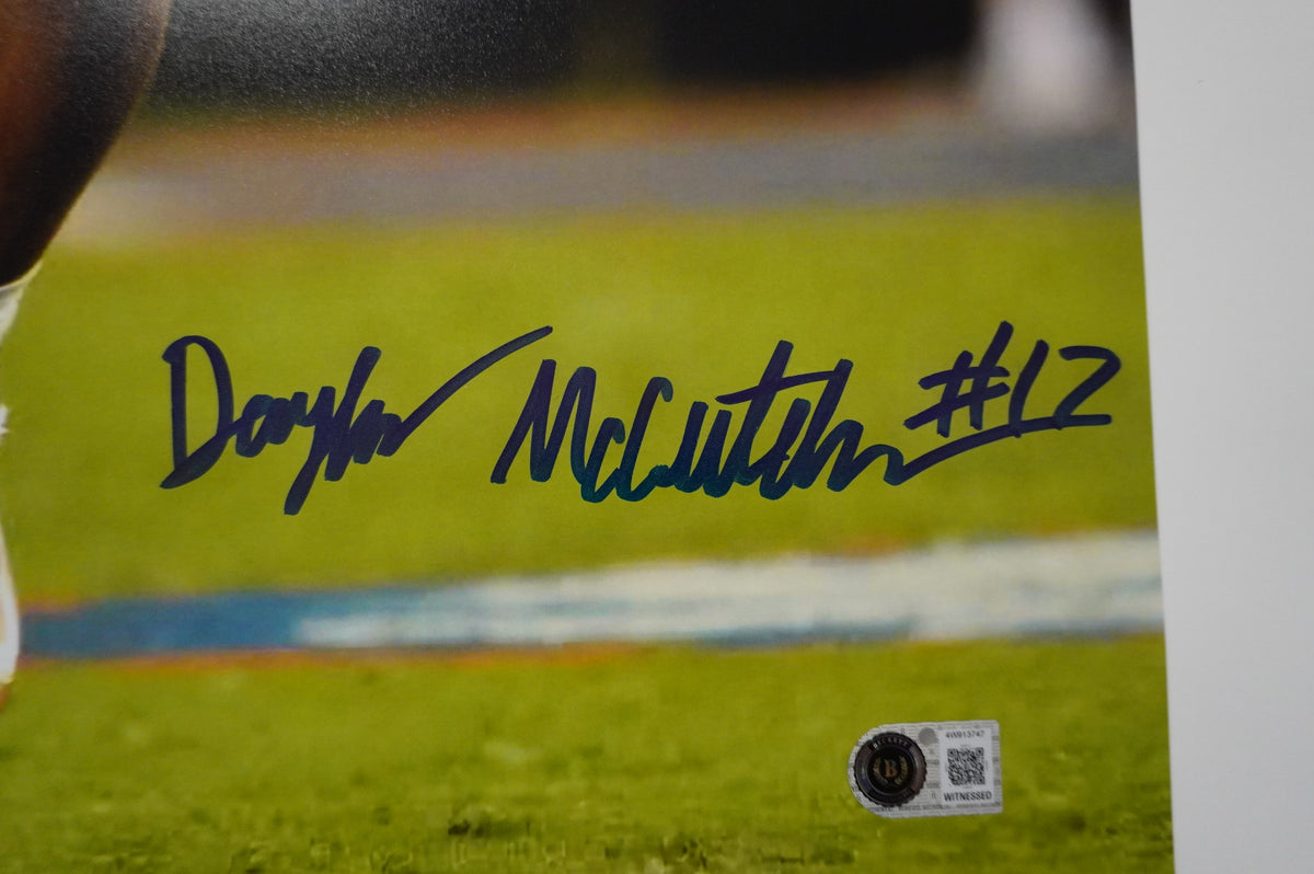 DAYLAN McCUTCHEON TEXAS LONGHORNS SIGNED Wide Open 16x20 PHOTO BAS