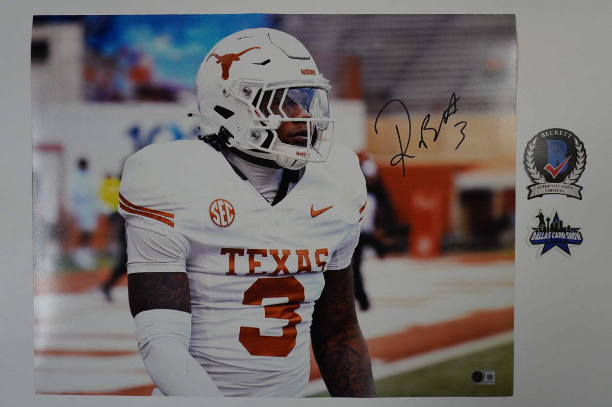 RASHEEM BILES TEXAS UT LONGHORNS SIGNED 16x20 PHOTO BAS