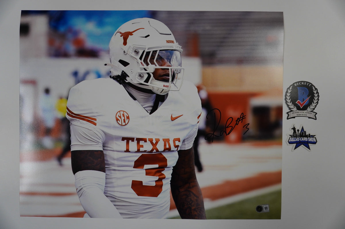 RASHEEM BILES TEXAS UT LONGHORNS SIGNED 16x20 PHOTO BAS