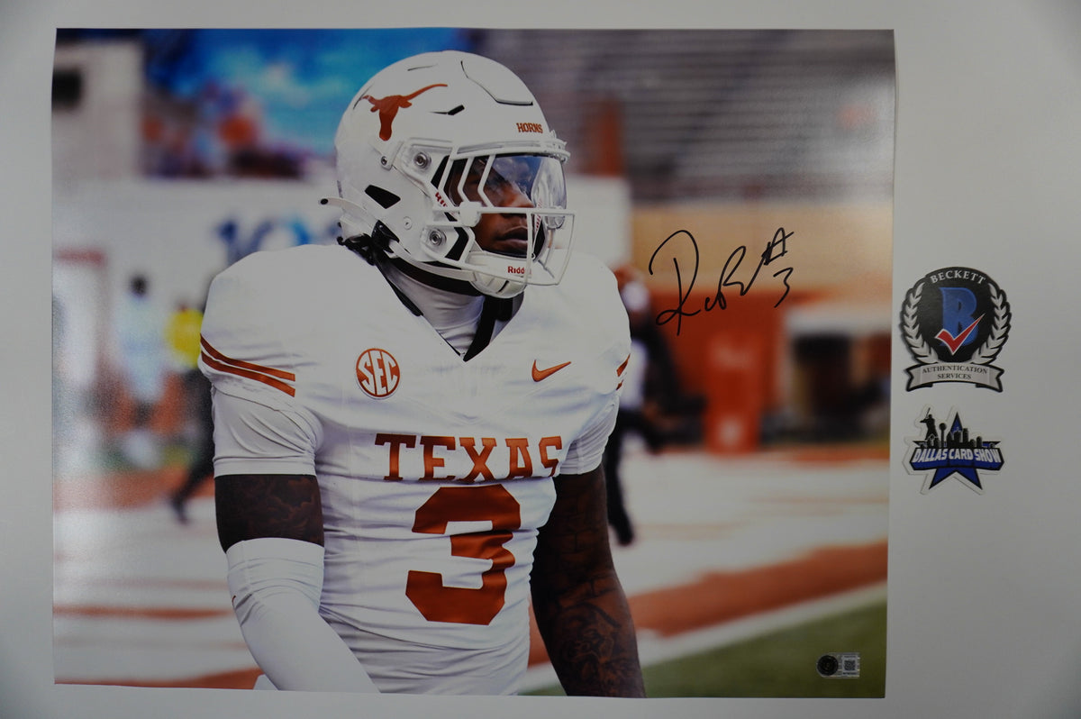 RASHEEM BILES TEXAS LONGHORNS SIGNED 16x20 PHOTO BAS