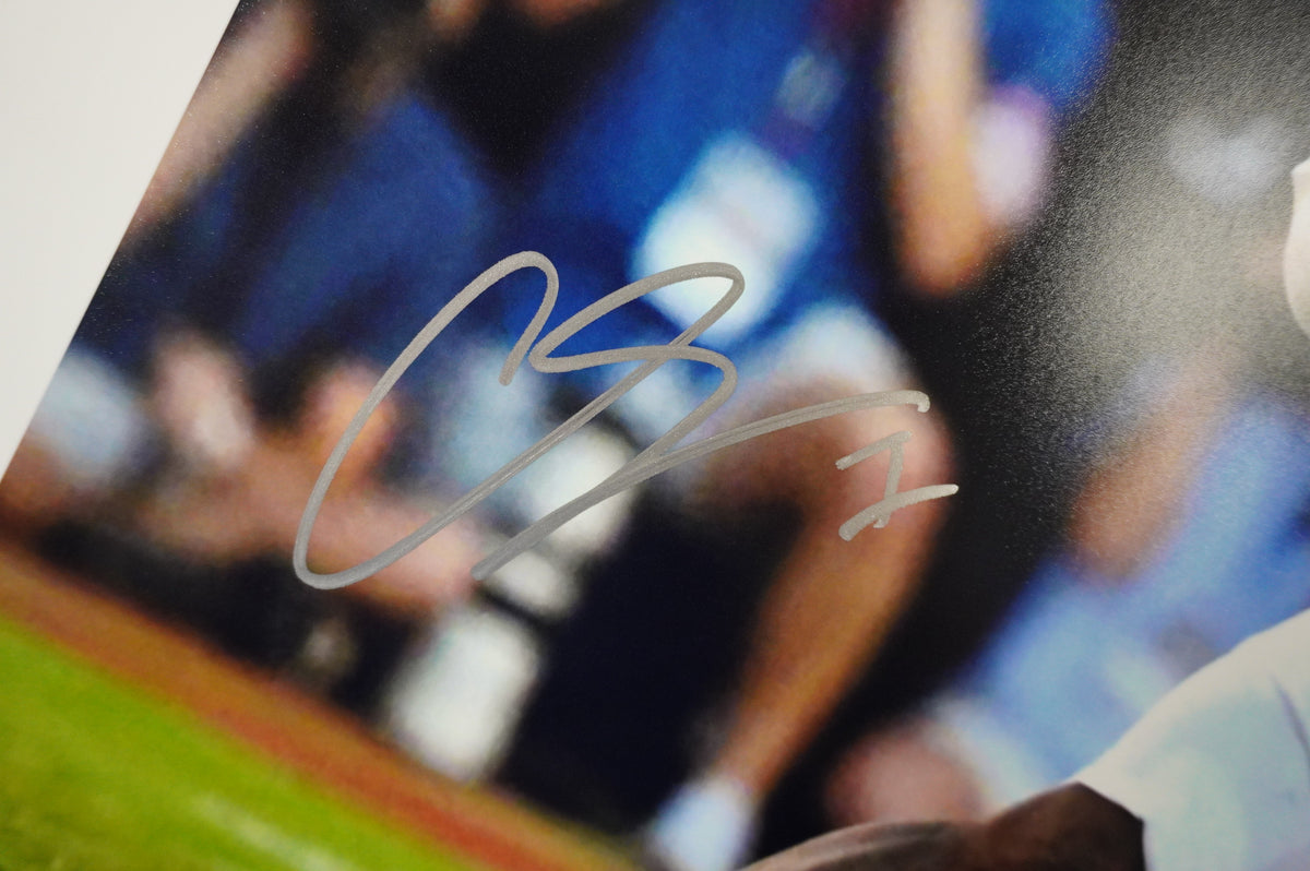 COLIN SIMMONS TEXAS LONGHORNS SIGNED vs OU 16x20 PHOTO BAS
