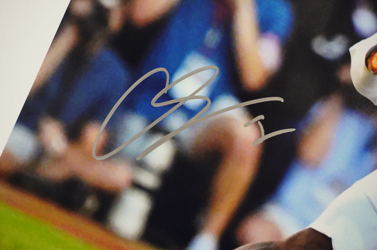 COLIN SIMMONS TEXAS LONGHORNS SIGNED vs OU 16x20 PHOTO BAS