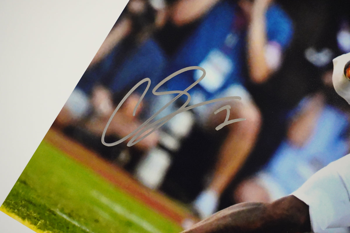 COLIN SIMMONS TEXAS LONGHORNS SIGNED vs OU 16x20 PHOTO BAS