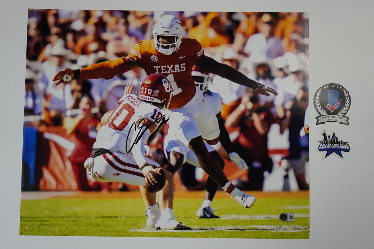 COLIN SIMMONS TEXAS LONGHORNS SIGNED OPENS ARMS 16x20 PHOTO BAS