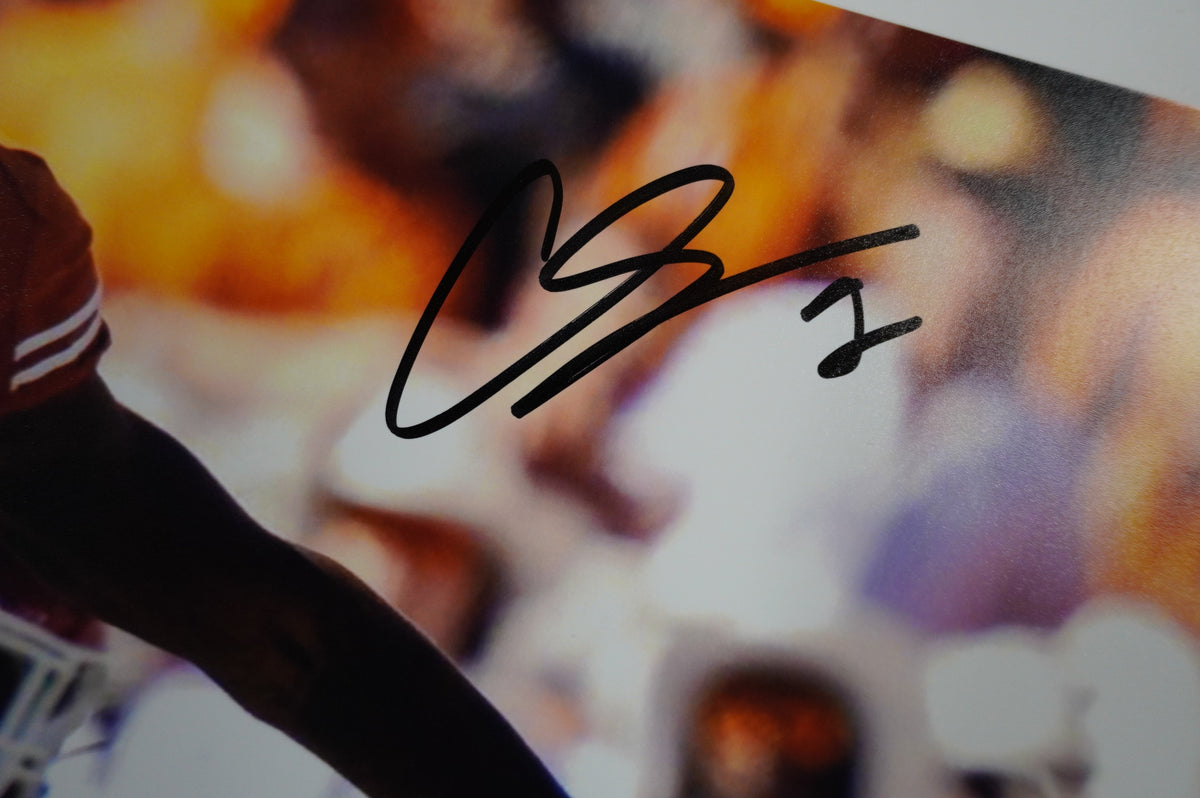 COLIN SIMMONS TEXAS LONGHORNS SIGNED OPENS ARMS 16x20 PHOTO BAS