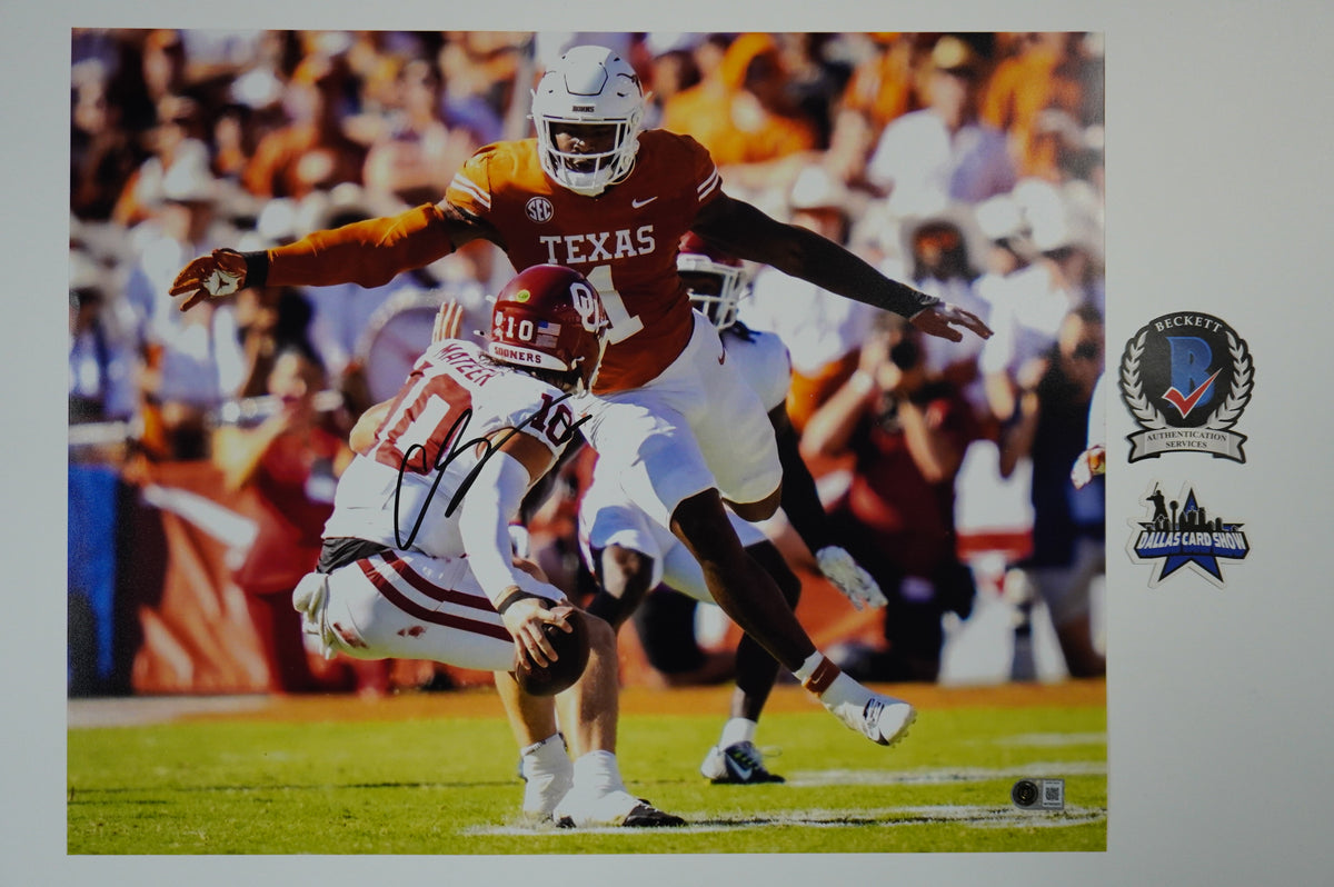 COLIN SIMMONS TEXAS LONGHORNS SIGNED OPENS ARMS 16x20 PHOTO BAS
