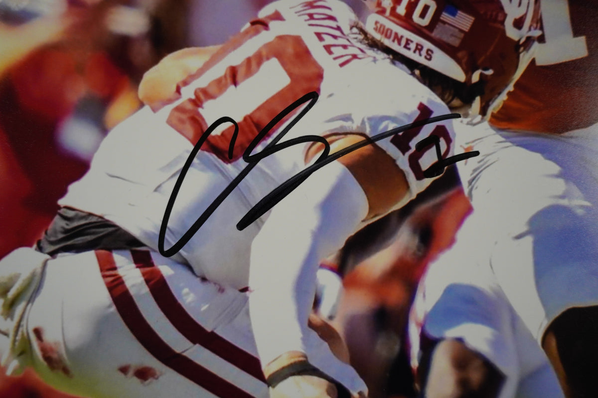 COLIN SIMMONS TEXAS LONGHORNS SIGNED OPENS ARMS 16x20 PHOTO BAS