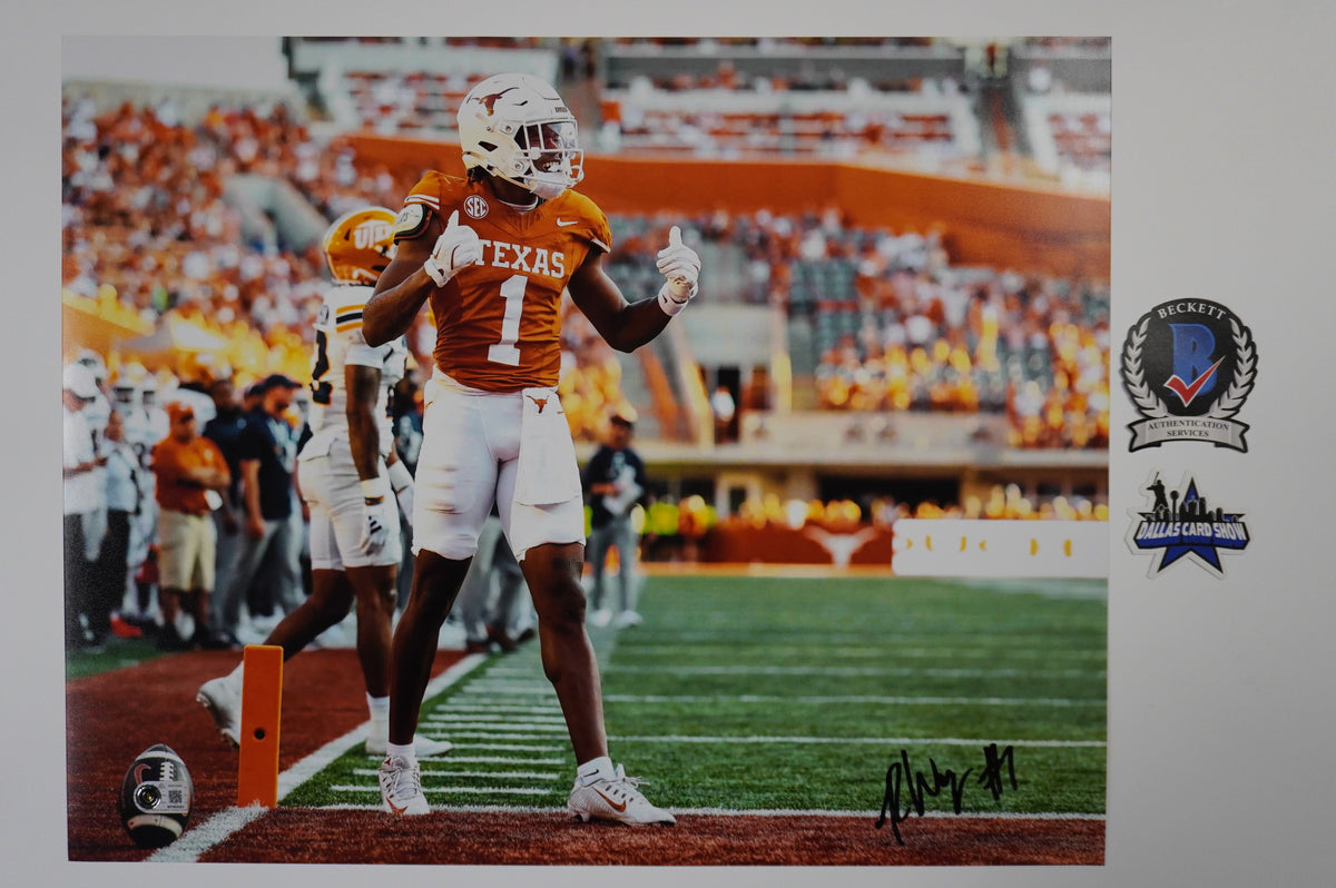 RYAN WINGO TEXAS LOGNHORNS SIGNED TD 16x20 PHOTO BAS