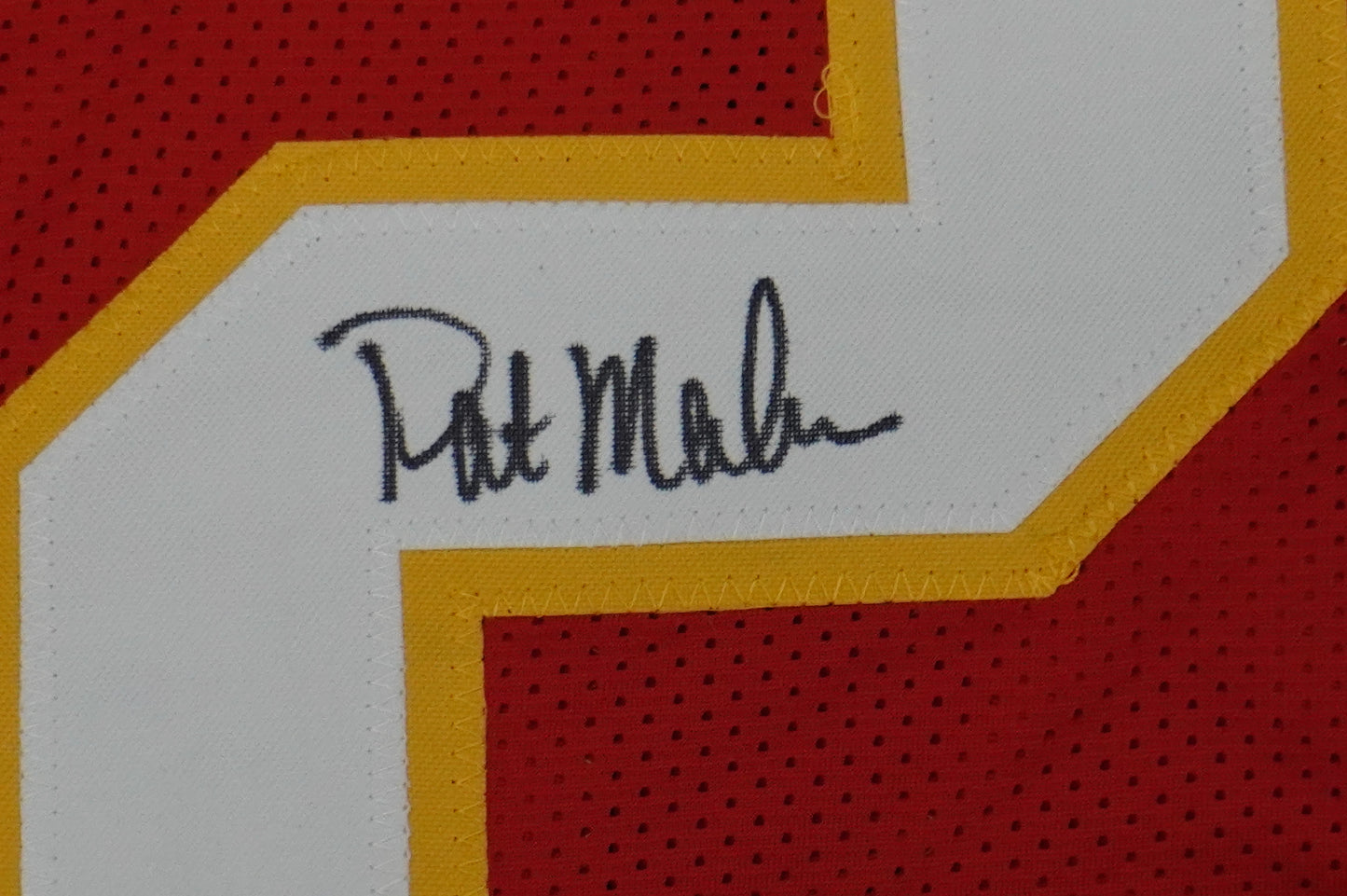 PAT PATRICK MAHOMES SR SIGNED JERSEY KC CHIEFS w/The Real Who'sYourDaddy BAS