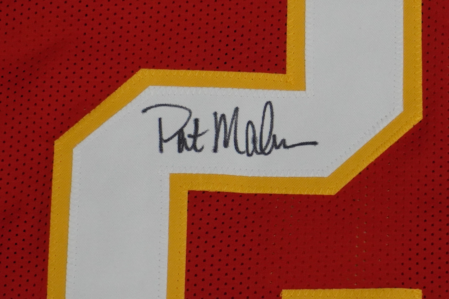 PAT PATRICK MAHOMES SR SIGNED JERSEY KC CHIEFS w/The OG Who'sYourDaddy BAS