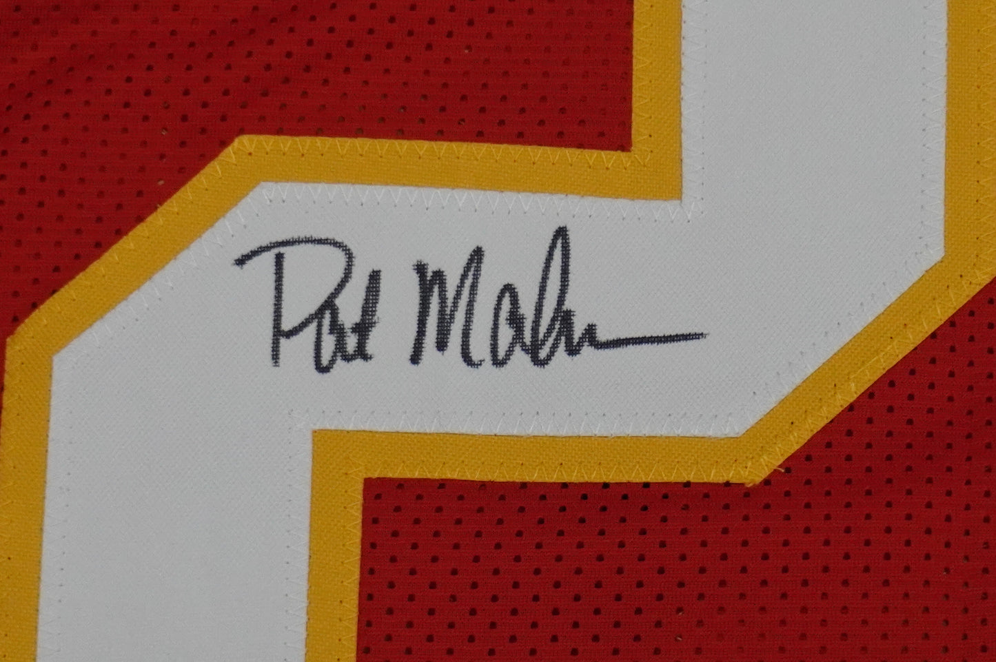 PAT PATRICK MAHOMES SR SIGNED JERSEY KC CHIEFS w/The Real Who'sYourDaddy BAS