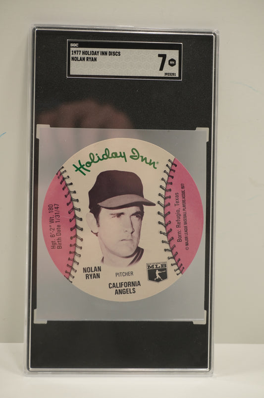 1977 Holiday Inn Discs Nolan Ryan SGC 7
