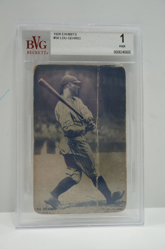 1928 Exhibits Lou Gehrig BVG 1