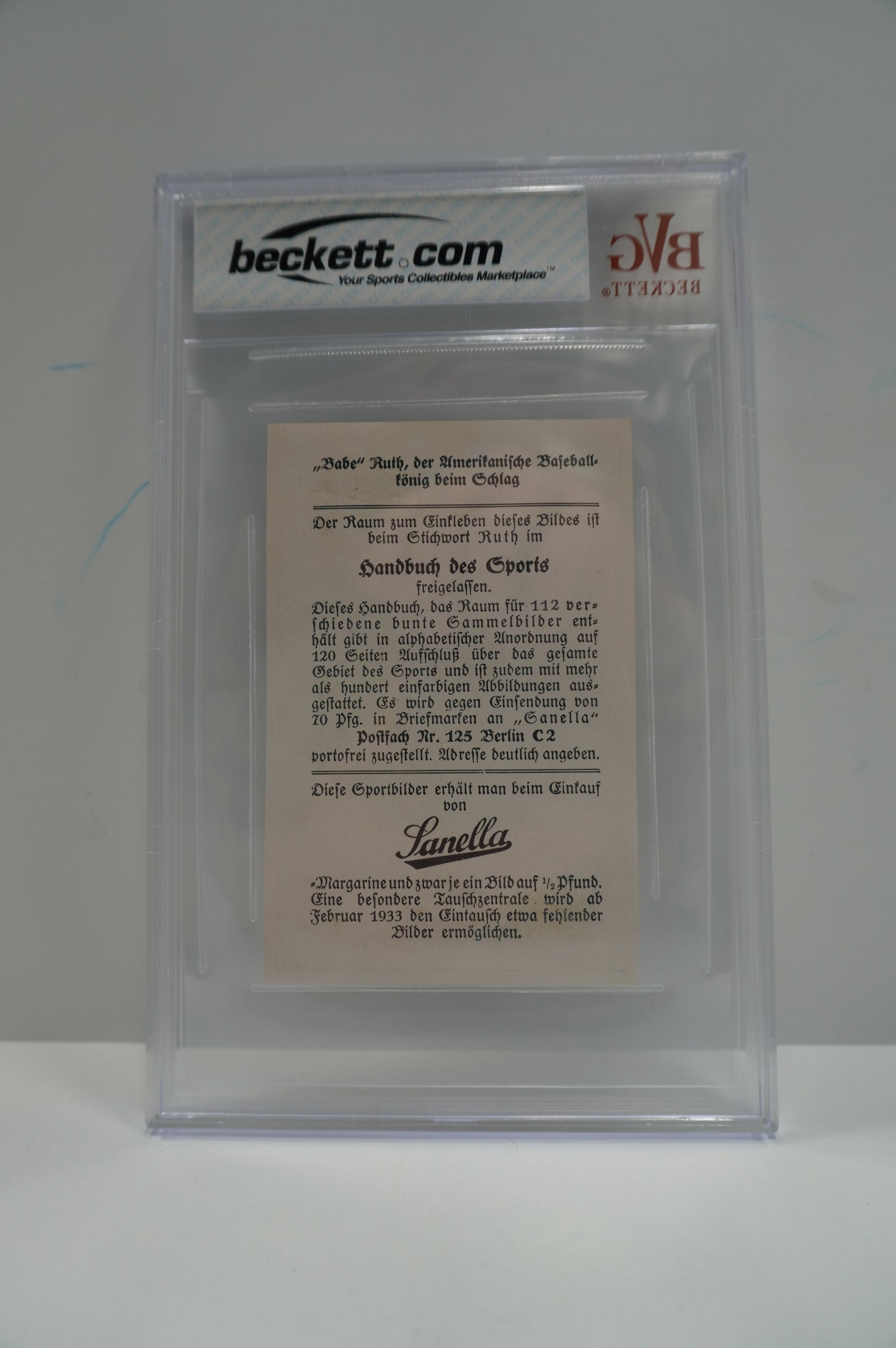 1932 Sanella Babe Ruth SGC 5
