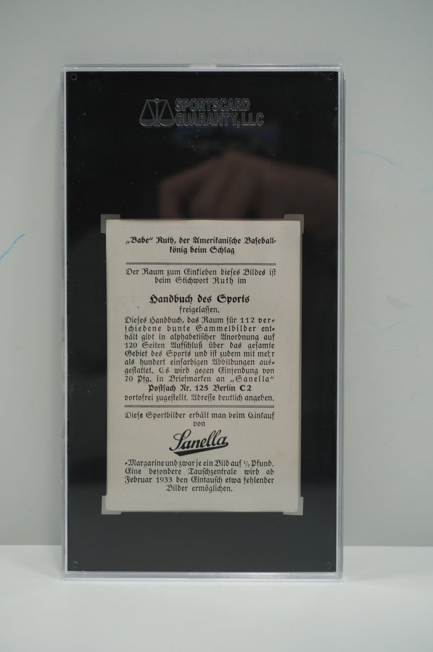 1932 Sanella Babe Ruth SGC 3.5