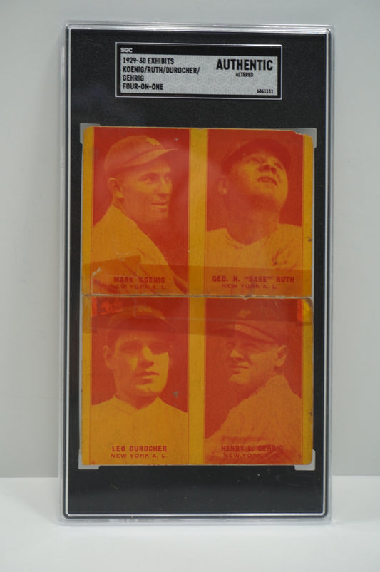 1929 Exhibits Ruth SGC Authentic