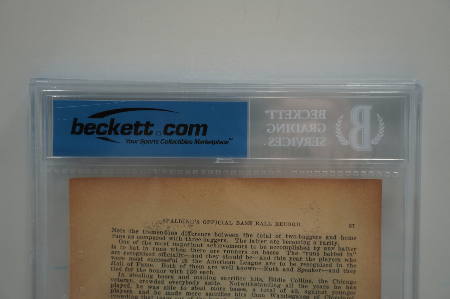 1924 Spalding baseball Yankee's SGC Authentic
