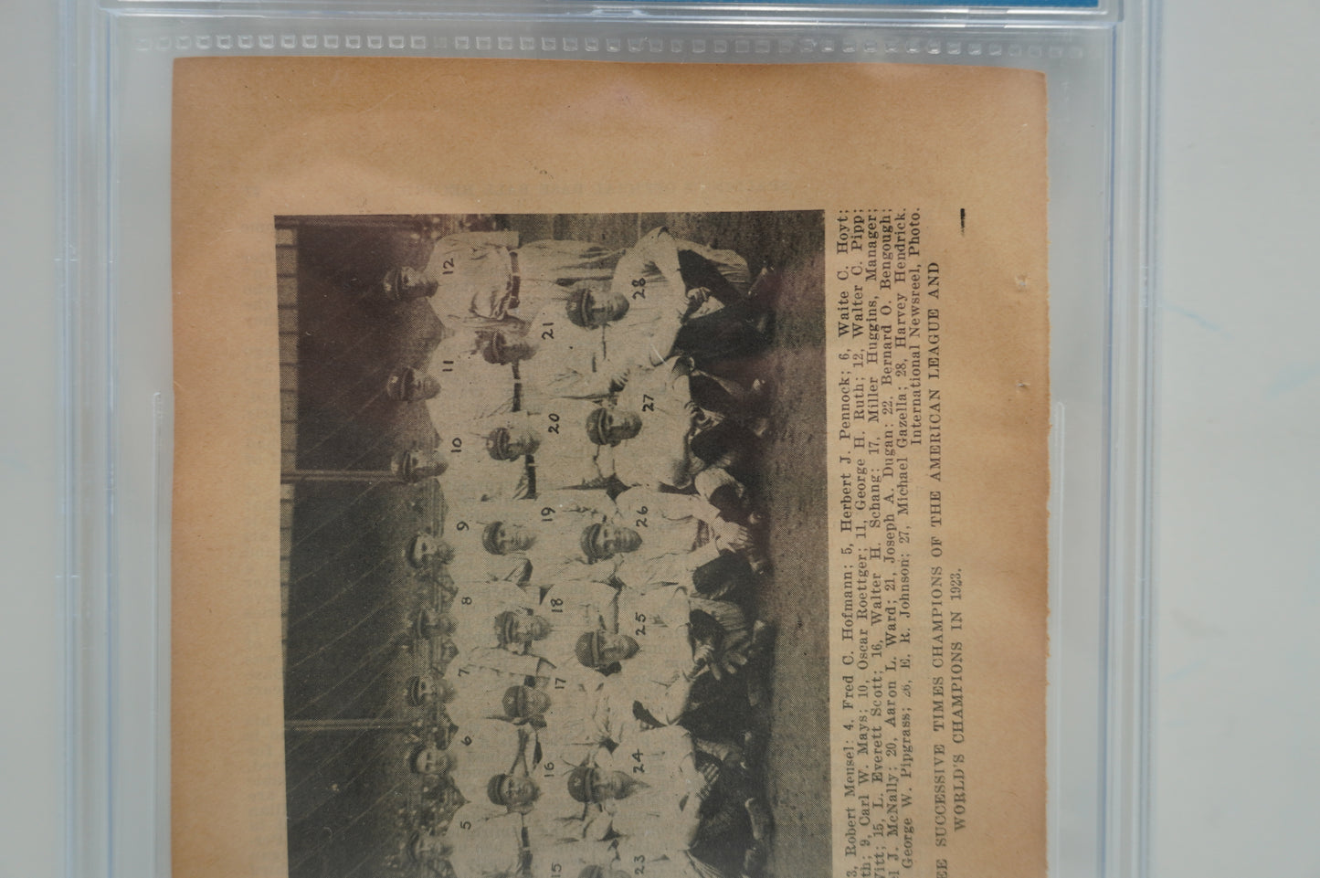 1924 Spalding baseball Yankee's SGC Authentic