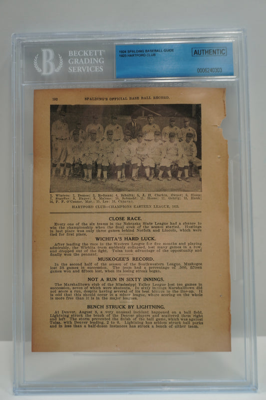 1924 Spalding Hartford Club SGC Authentic