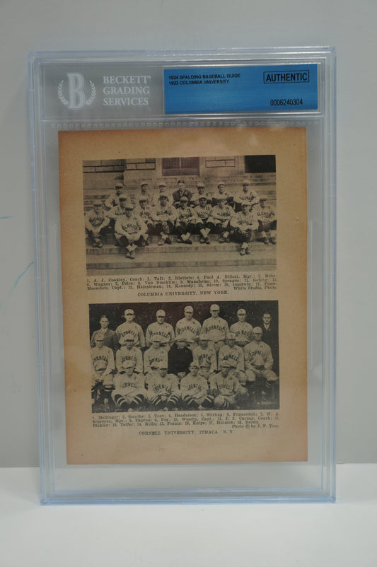 1924 Spalding Columbia SGC Authentic