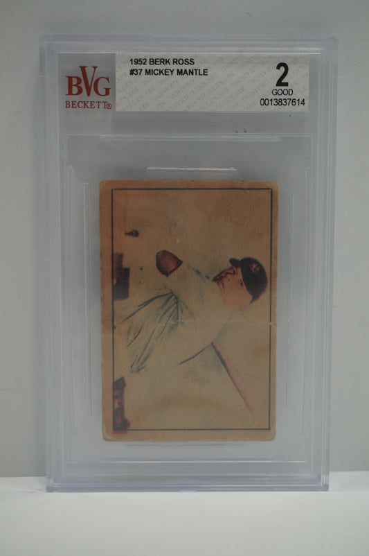 1952 Berk Ross Mickey Mantle BVG 2