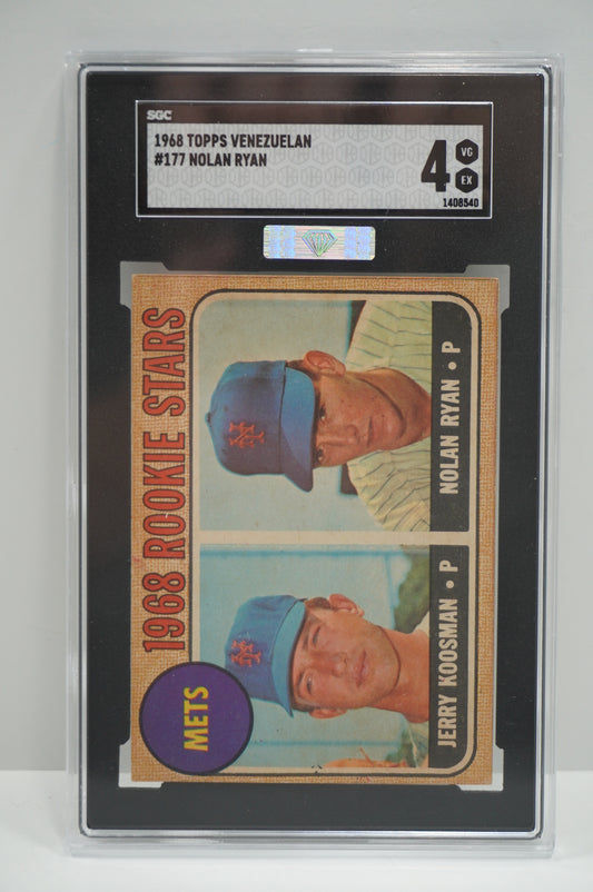 1968 Topps Venezuelan #177 Nolan Ryan SGC 4