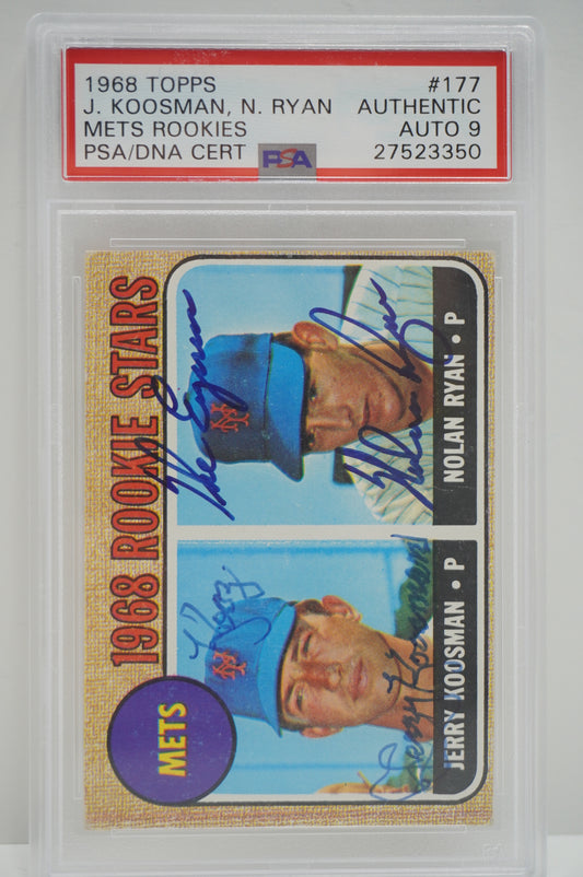1968 Topps Nolan Ryan PSA 9 Auto
